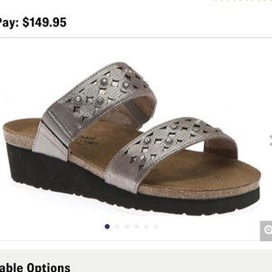 NAOT Susan sandals in silver